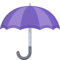 Umbrella emoji on Facebook